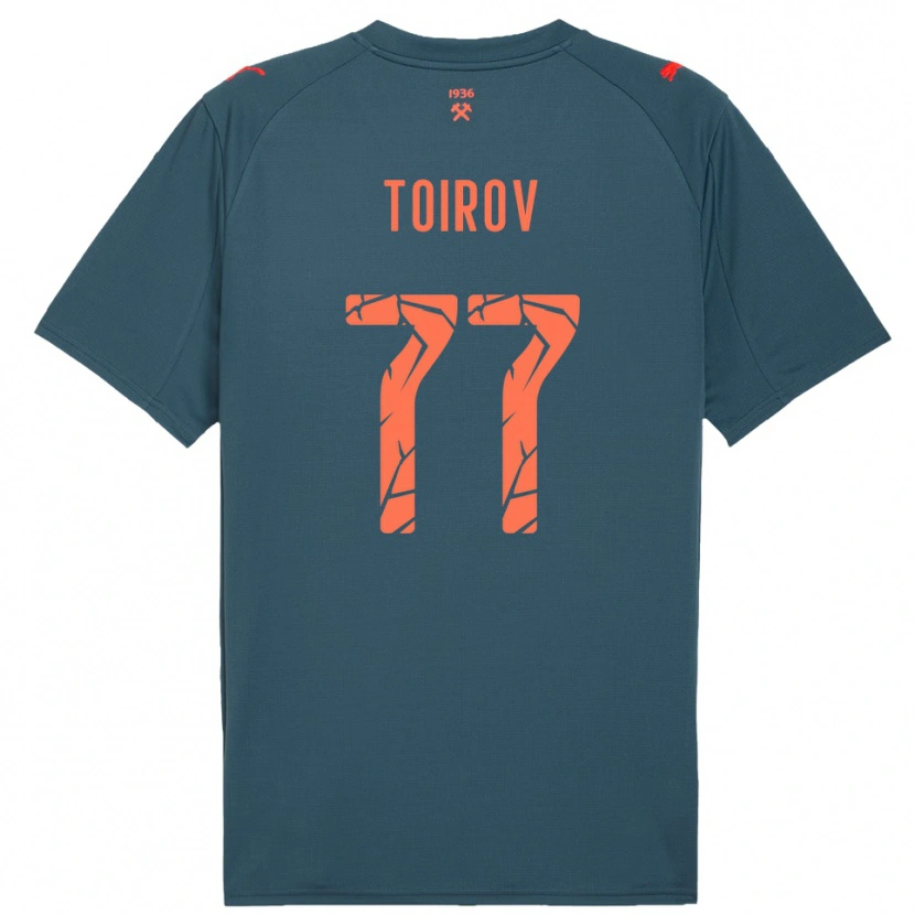 Danxen Homme Maillot Khusrav Toirov #77 Marine Rouge Tenues Extérieur 2025/26 T-Shirt