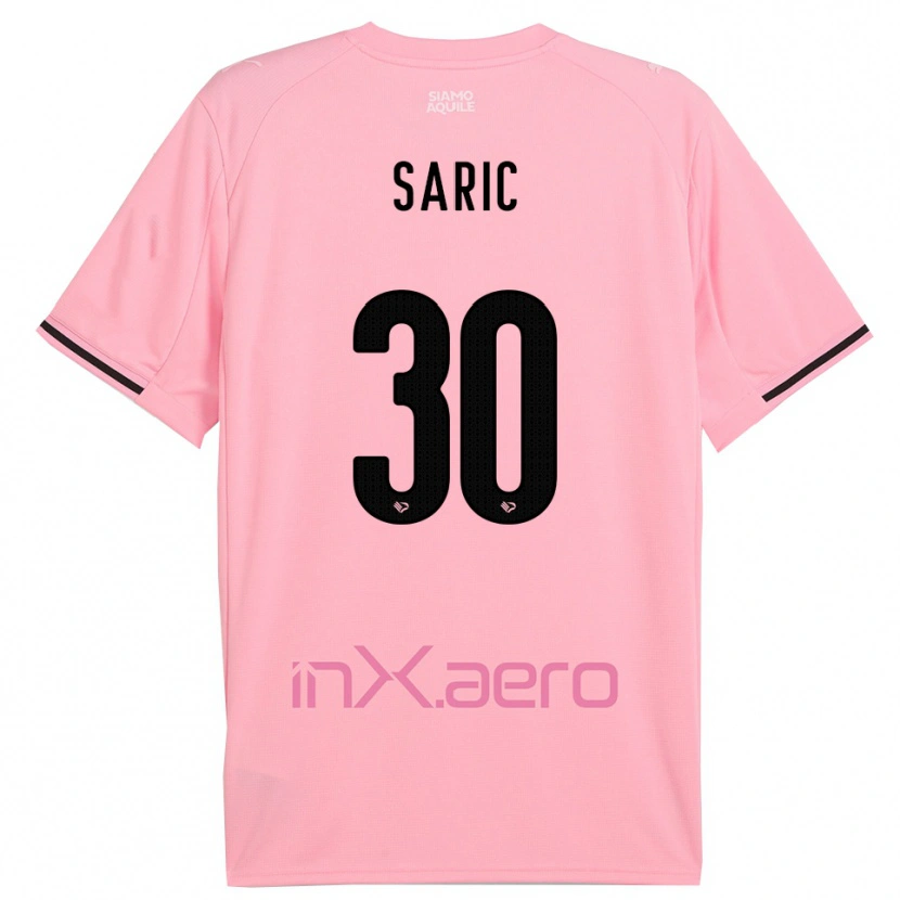 Danxen Femme Maillot Dario Saric #30 Rose Noir Tenues Domicile 2025/26 T-Shirt