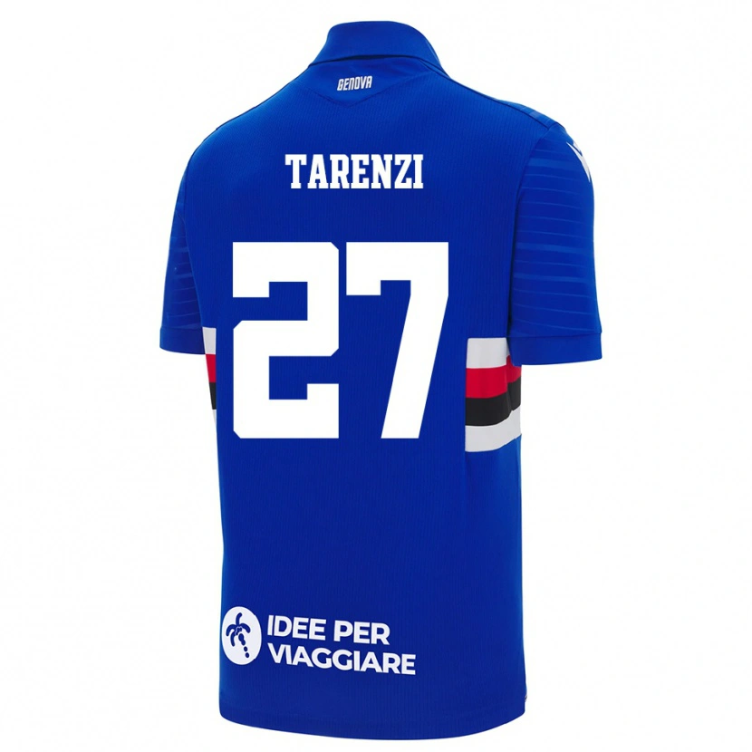 Danxen Femme Maillot Stefania Tarenzi #27 Bleu Blanc Tenues Domicile 2025/26 T-Shirt