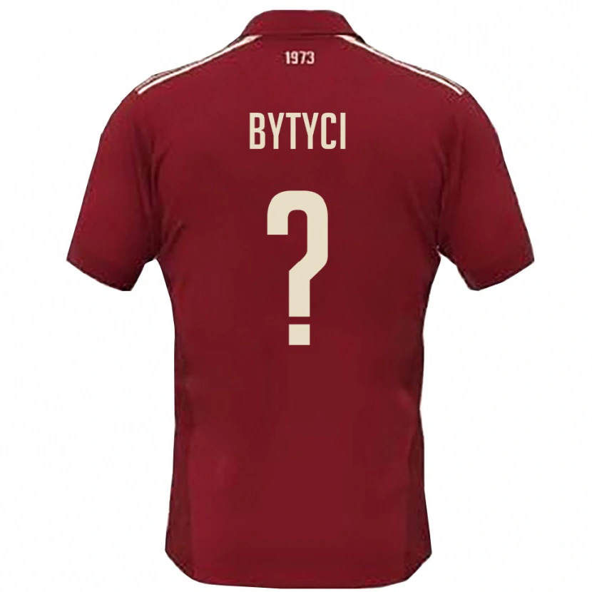 Danxen Femme Maillot Arban Bytyci #0 Bordeaux Blanc Tenues Domicile 2025/26 T-Shirt
