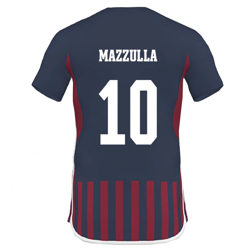 Danxen Femme Maillot Adolfo Mazzulla #10 Marine Rouge Tenues Domicile 2025/26 T-Shirt