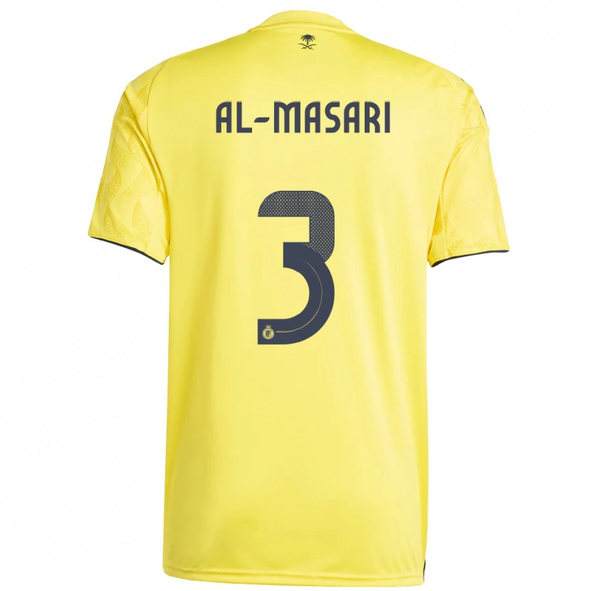 Danxen Femme Maillot Wade Al-Masari #3 Jaune Noir Tenues Domicile 2025/26 T-Shirt