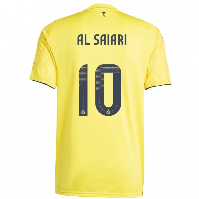 Danxen Femme Maillot Mubarkh Al-Saiari #10 Jaune Noir Tenues Domicile 2025/26 T-Shirt