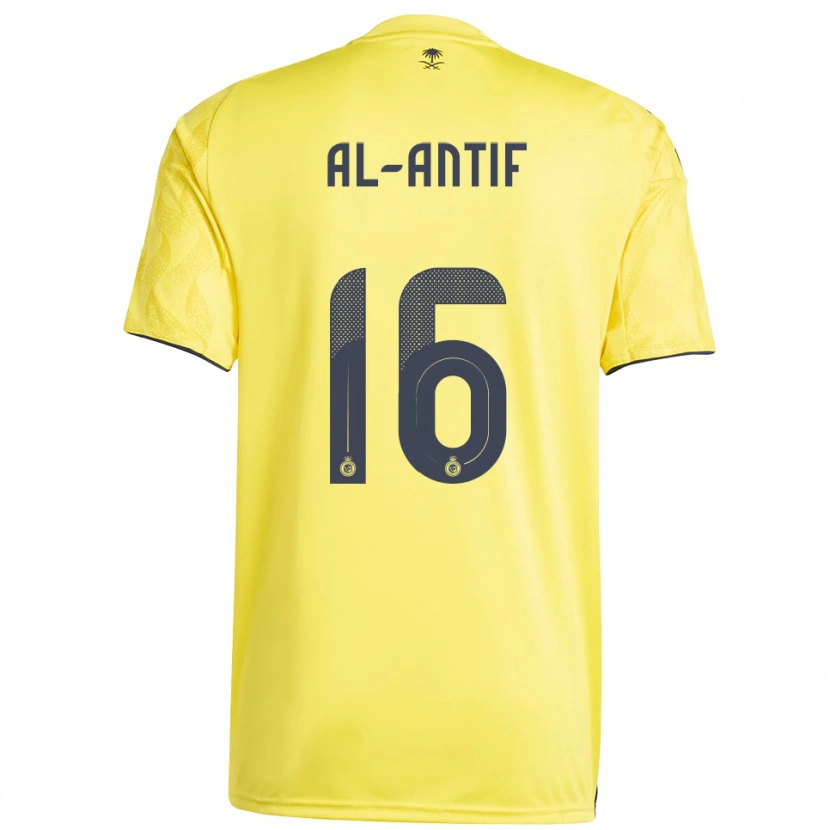 Danxen Femme Maillot Habib Al-Antif #16 Jaune Noir Tenues Domicile 2025/26 T-Shirt