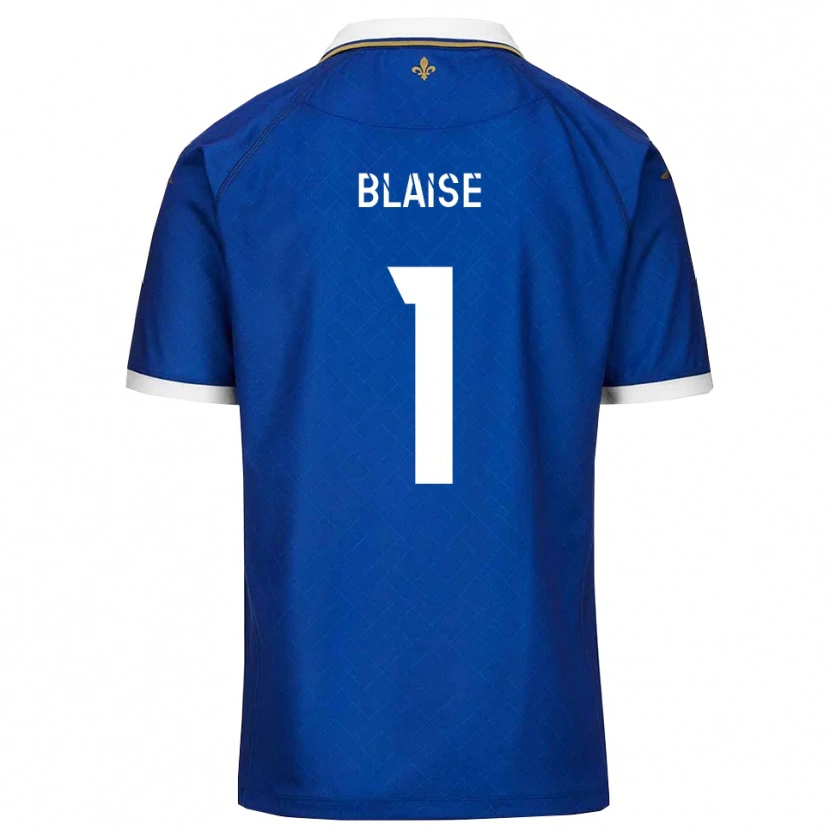 Danxen Femme Maillot Enzo Blaise #1 Bleu Or Tenues Domicile 2025/26 T-Shirt