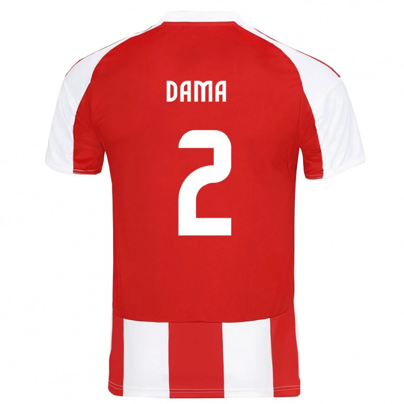 Danxen Femme Maillot Antonis Dama #2 Rouge Blanc Tenues Domicile 2025/26 T-Shirt