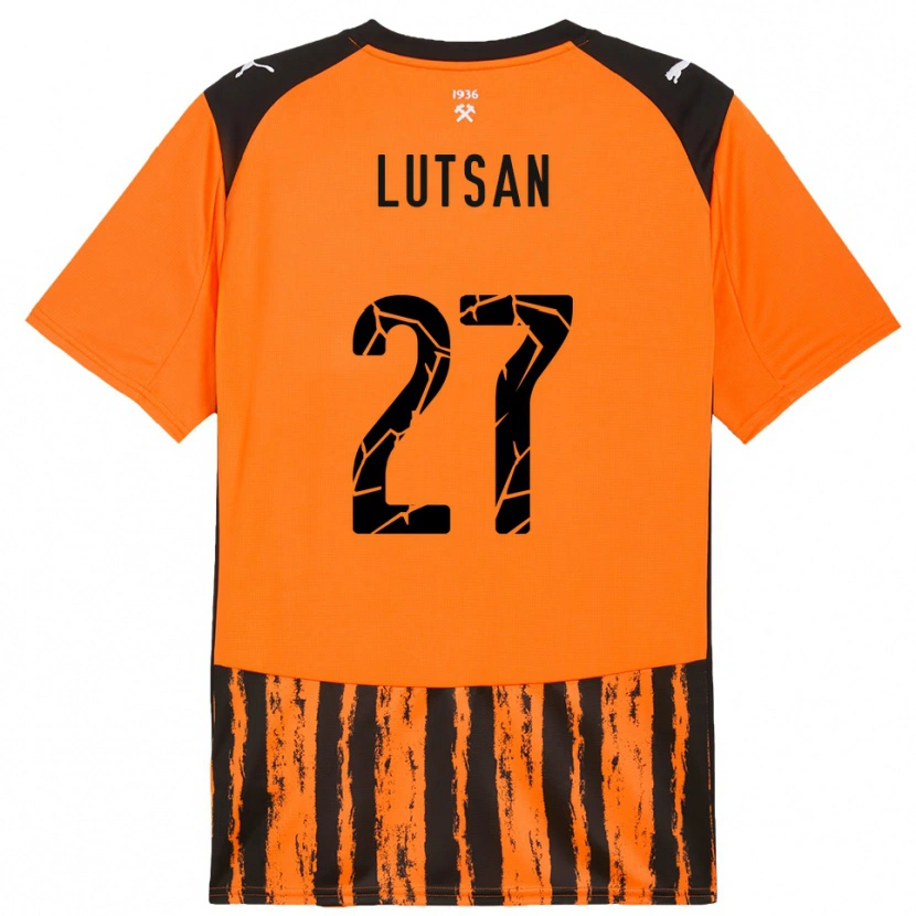 Danxen Femme Maillot Sofiia Lutsan #27 Orange Noir Tenues Domicile 2025/26 T-Shirt