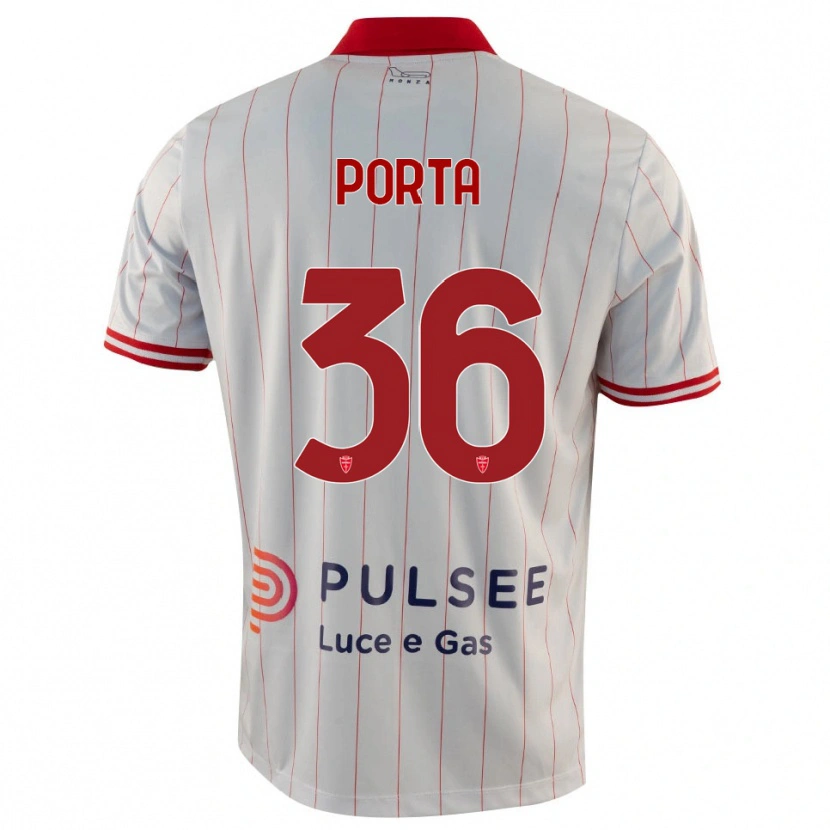 Danxen Femme Maillot Matteo Porta #36 Blanc Rouge Bleu Tenues Extérieur 2025/26 T-Shirt