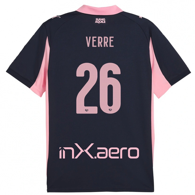 Danxen Femme Maillot Valerio Verre #26 Marine Rose Tenues Extérieur 2025/26 T-Shirt
