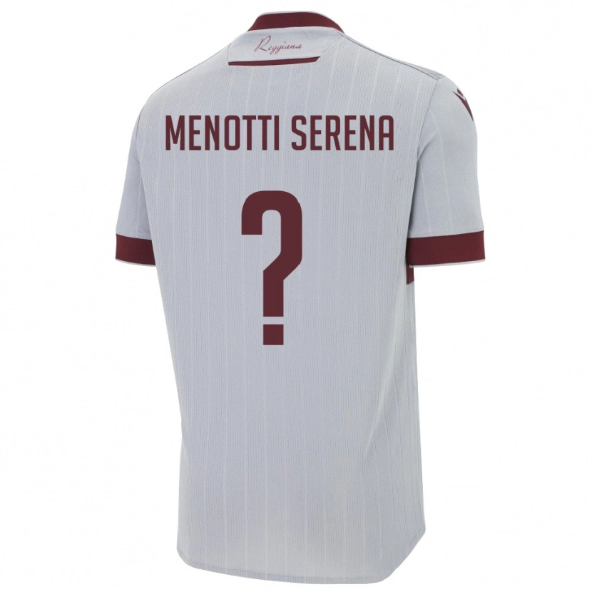 Danxen Femme Maillot Toma Menotti Serena #0 Bourgogne Blanc Tenues Extérieur 2025/26 T-Shirt