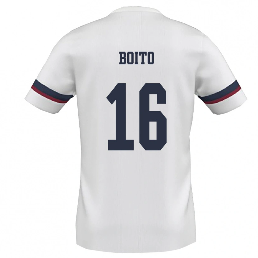 Danxen Femme Maillot Lucio Boito #16 Blanc Rouge Tenues Extérieur 2025/26 T-Shirt