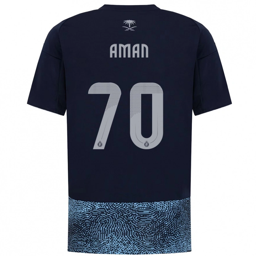 Danxen Femme Maillot Awad Aman #70 Marine Bleu Ciel Tenues Extérieur 2025/26 T-Shirt