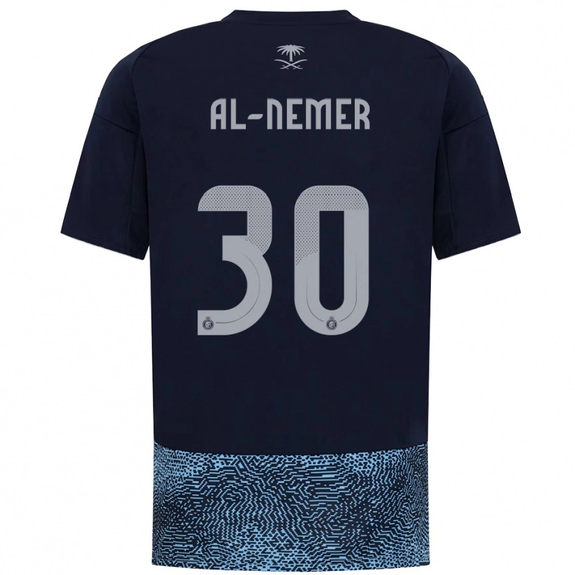 Danxen Femme Maillot Meshari Al-Nemer #30 Marine Bleu Ciel Tenues Extérieur 2025/26 T-Shirt