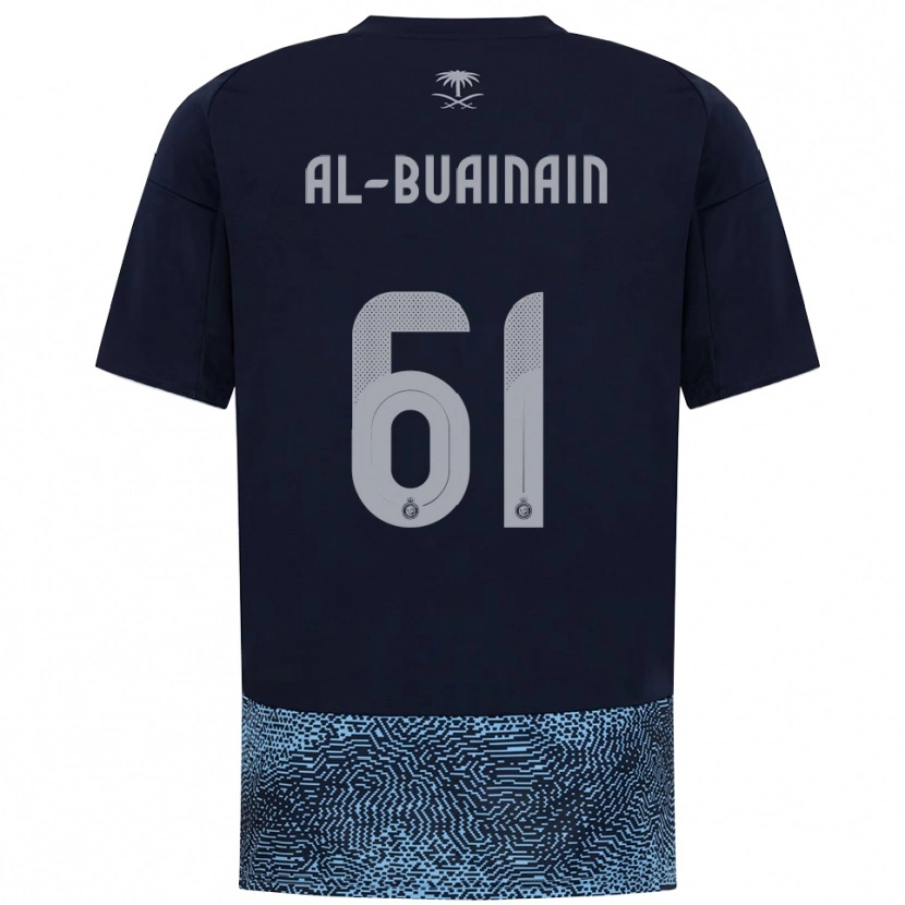 Danxen Femme Maillot Mubarak Al-Buainain #61 Marine Bleu Ciel Tenues Extérieur 2025/26 T-Shirt