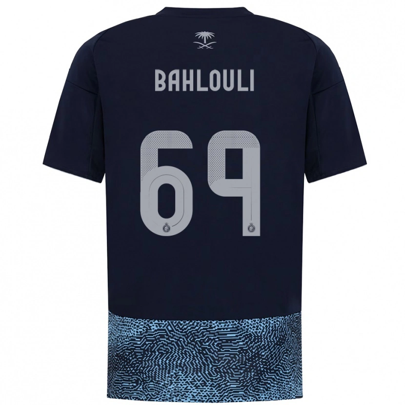 Danxen Femme Maillot Nesrine Bahlouli #69 Marine Bleu Ciel Tenues Extérieur 2025/26 T-Shirt
