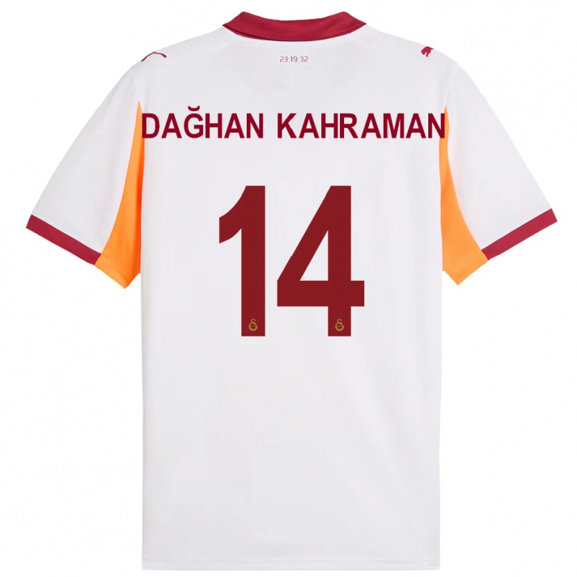 Danxen Femme Maillot Yusuf Dağhan Kahraman #14 Blanc Rouge Tenues Extérieur 2025/26 T-Shirt