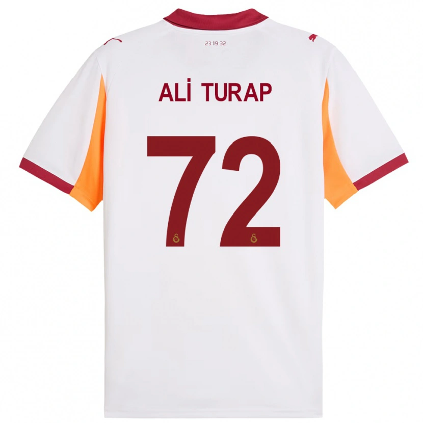 Danxen Femme Maillot Ali Turap Bülbül #72 Blanc Rouge Tenues Extérieur 2025/26 T-Shirt