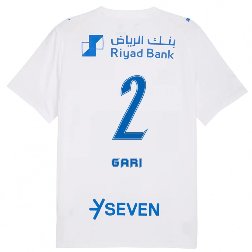 Danxen Femme Maillot Fatimah Gari #2 Blanc Bleu Tenues Extérieur 2025/26 T-Shirt