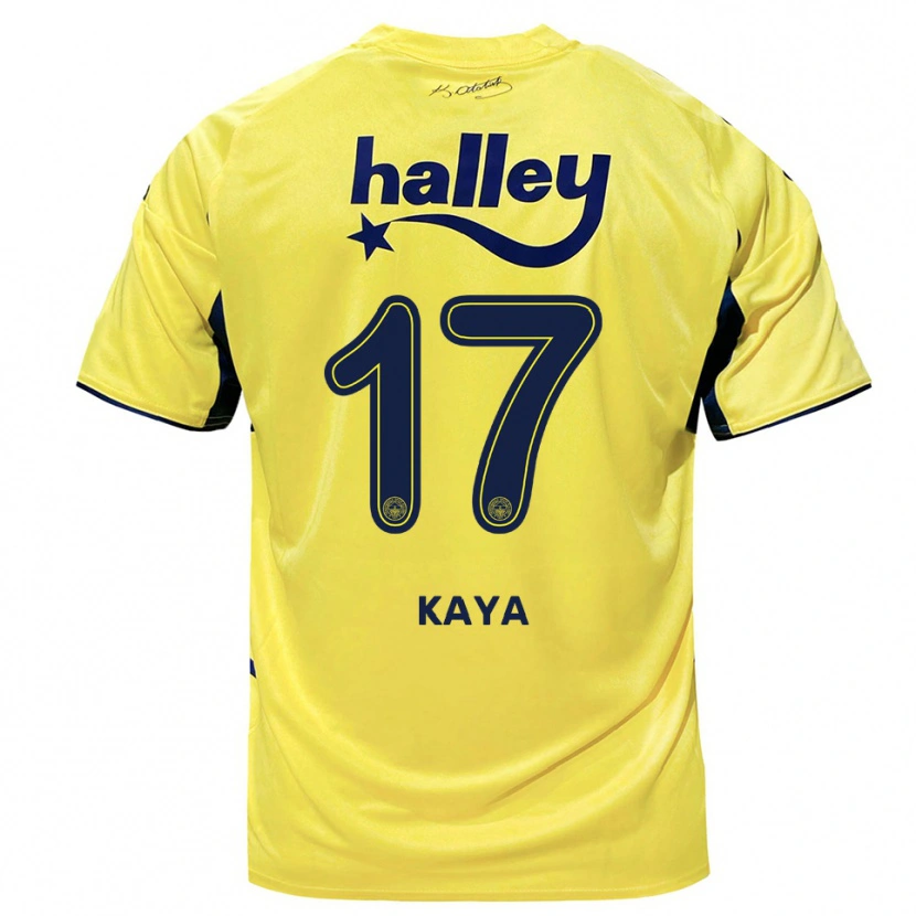 Danxen Femme Maillot İpek Kaya #17 Jaune Marine Tenues Extérieur 2025/26 T-Shirt