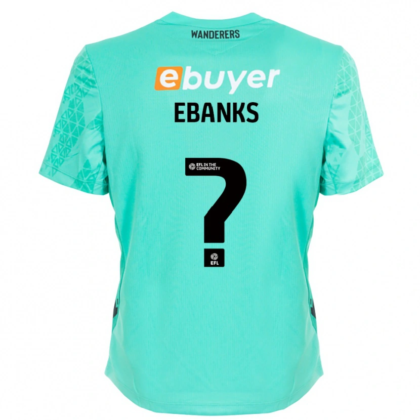 Danxen Enfant Eve Ebanks #0 Maillot de Gardien Noir Aqua 2025/26 T-shirt
