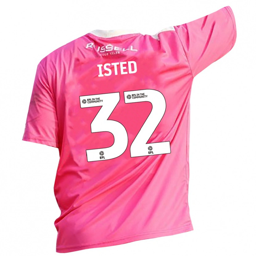 Danxen Enfant Harry Isted #32 Maillot de Gardien Rose Rose 2025/26 T-shirt