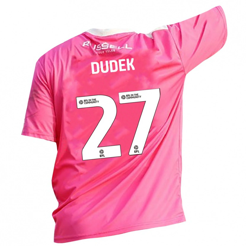 Danxen Enfant Kamil Dudek #27 Maillot de Gardien Rose Rose 2025/26 T-shirt