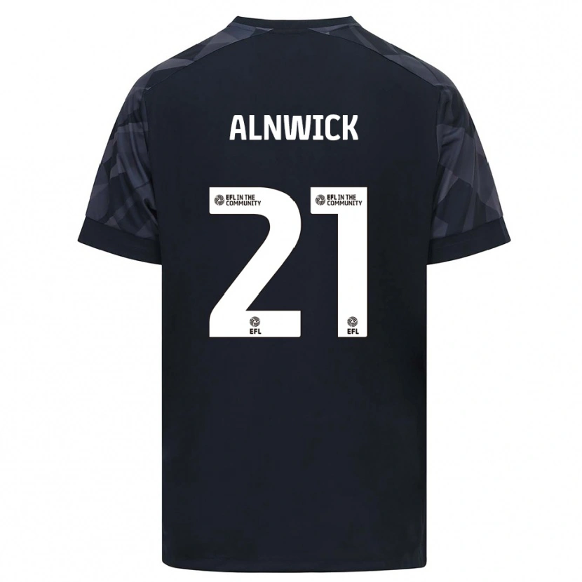 Danxen Enfant Jak Alnwick #21 Maillot de Gardien Noir Blanc 2025/26 T-shirt