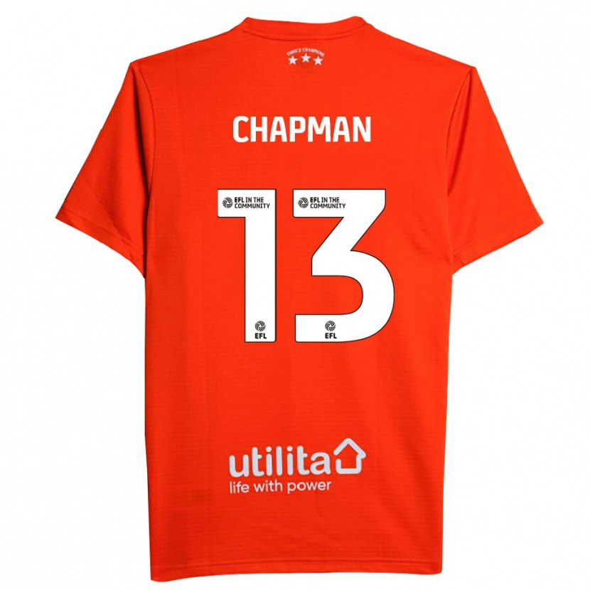 Danxen Enfant Jacob Chapman #13 Maillot de Gardien Blanc Rouge 2025/26 T-shirt