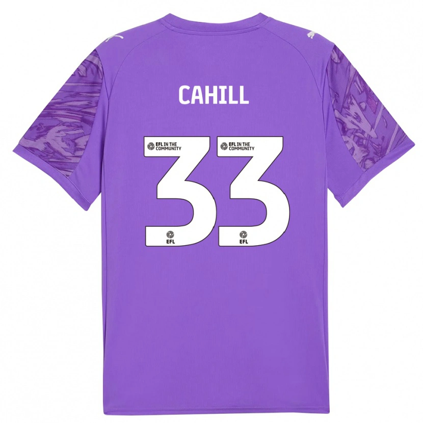 Danxen Enfant Killian Cahill #33 Maillot de Gardien Violet Foncé 2025/26 T-shirt