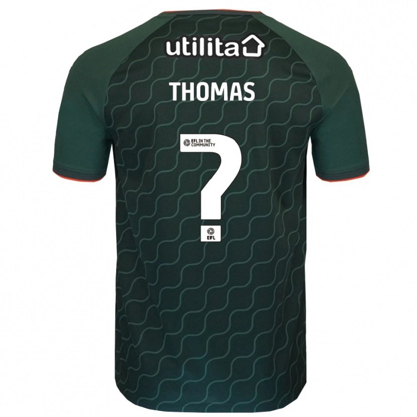 Danxen Enfant Lucas Thomas #0 Maillot de Gardien Vert Foncé 2025/26 T-shirt