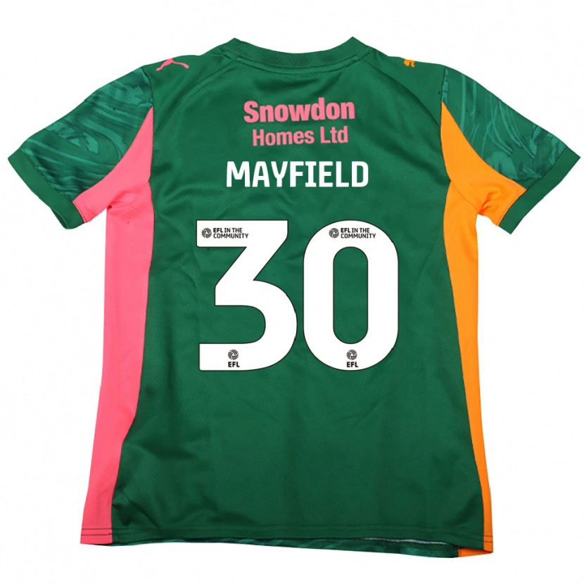 Danxen Enfant Holly Mayfield #30 Maillot de Gardien Rose Vert Foncé 2025/26 T-shirt