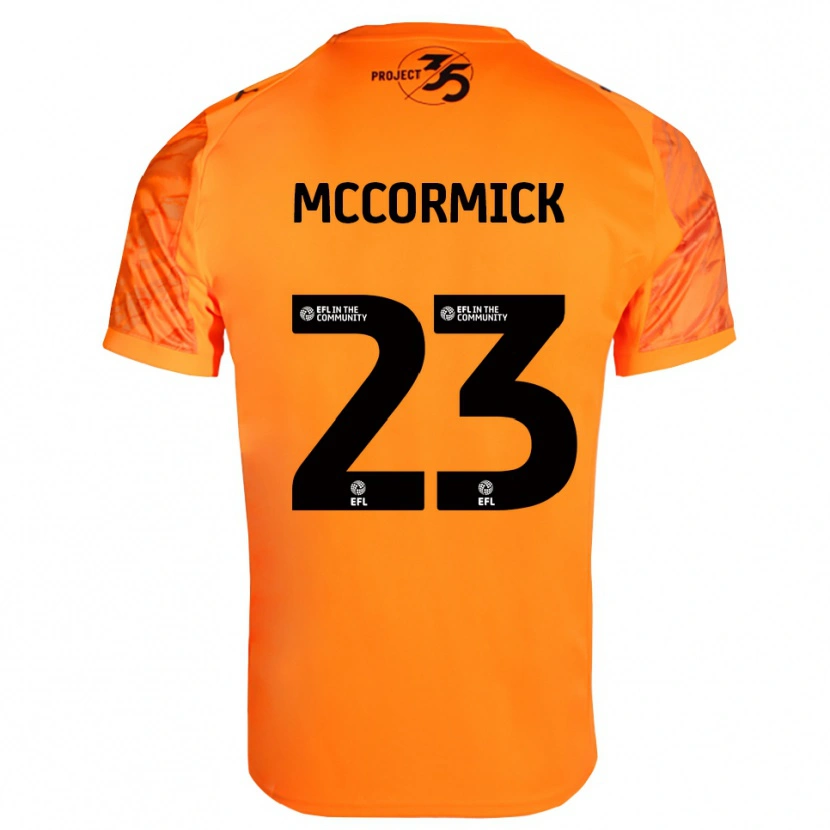 Danxen Enfant Leo McCormick #23 Maillot de Gardien Noir Orange 2025/26 T-shirt