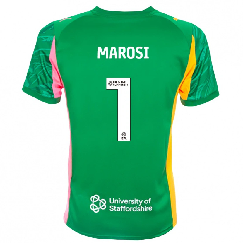 Danxen Enfant Marko Marosi #1 Maillot de Gardien Orange Vert Rose 2025/26 T-shirt