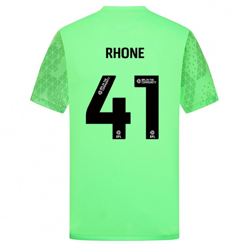 Danxen Enfant Harrison Rhone #41 Maillot de Gardien Vert Clair 2025/26 T-shirt