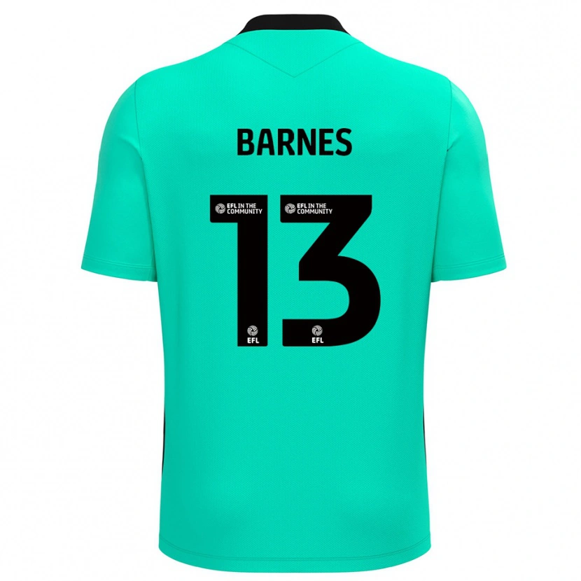 Danxen Enfant Callum Barnes #13 Maillot de Gardien Turquoise 2025/26 T-shirt