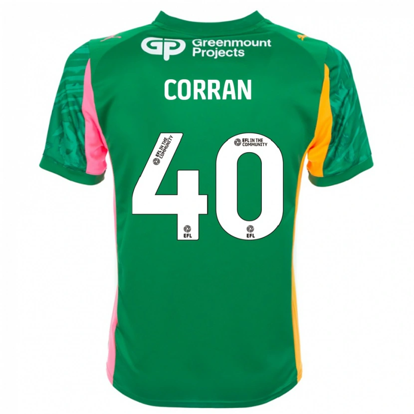 Danxen Enfant Matthew Corran #40 Maillot de Gardien Orange Vert Rose 2025/26 T-shirt