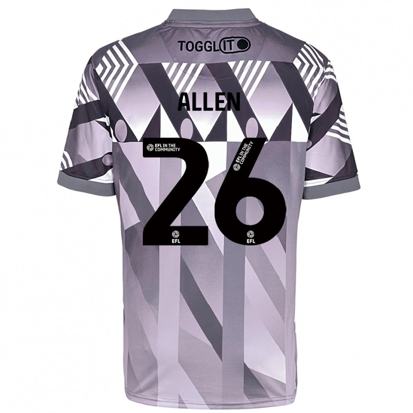 Danxen Enfant Lauren Allen #26 Maillot de Gardien Gris Clair 2025/26 T-shirt