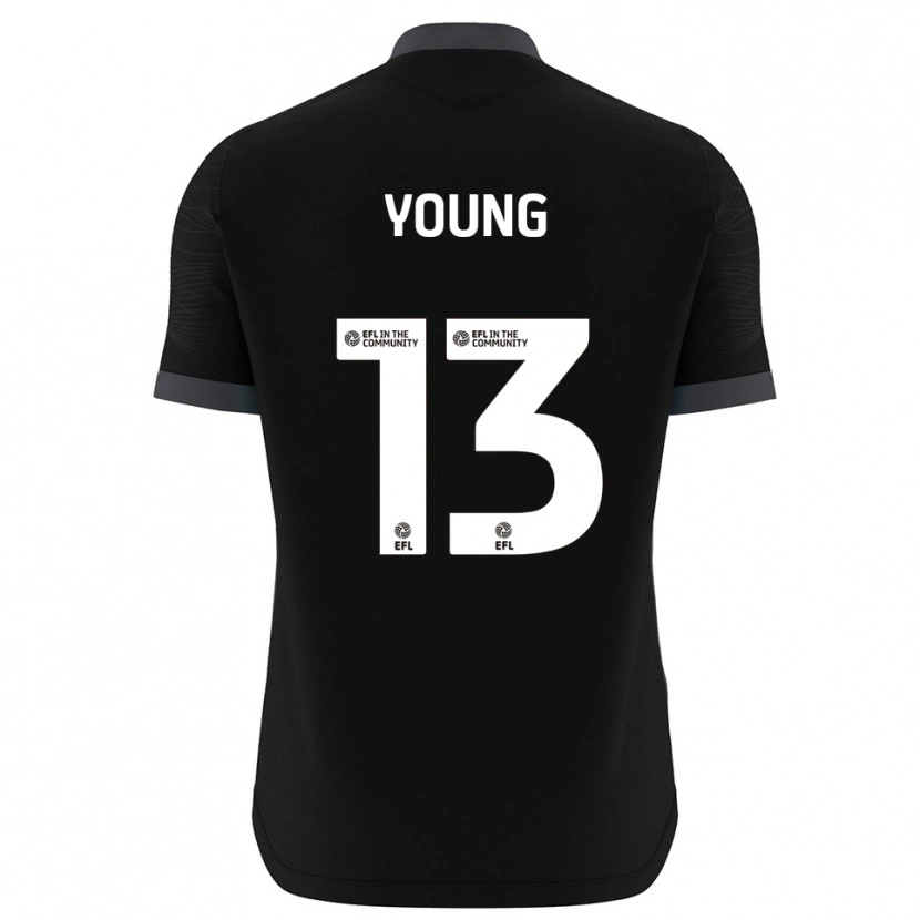 Danxen Enfant Brad Young #13 Maillot de Gardien Noir Blanc 2025/26 T-shirt