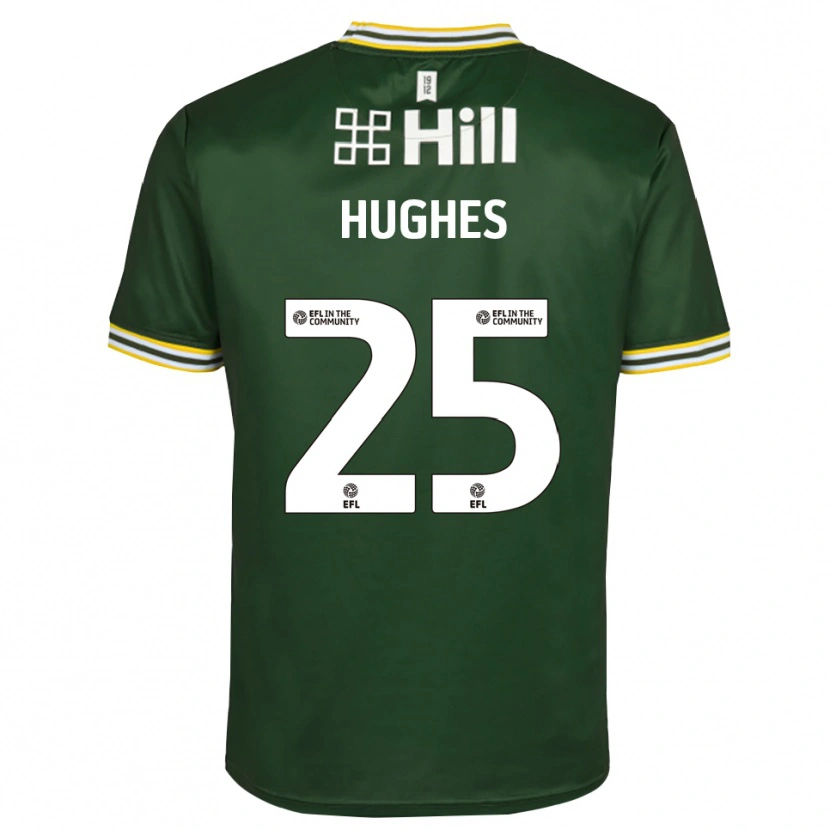 Danxen Enfant Ben Hughes #25 Maillot de Gardien Blanc Vert Foncé 2025/26 T-shirt