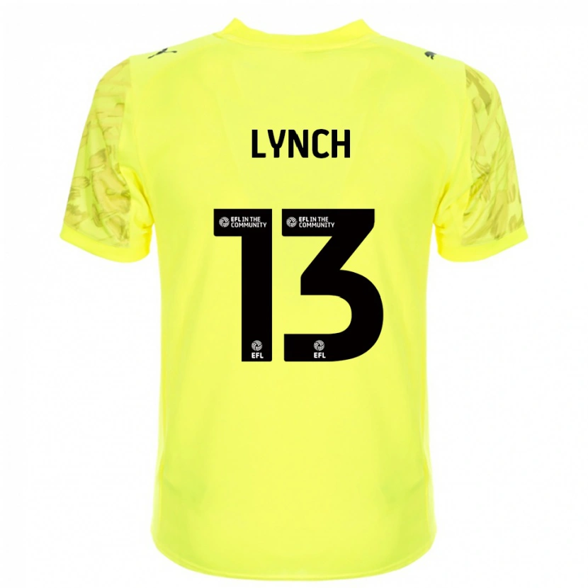 Danxen Enfant Jay Lynch #13 Maillot de Gardien Noir Jaune 2025/26 T-shirt