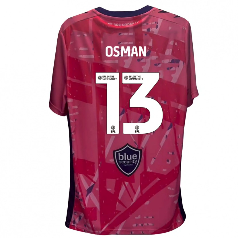 Danxen Enfant Cemal Osman #13 Maillot de Gardien Blanc Rose 2025/26 T-shirt