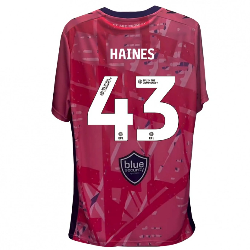 Danxen Enfant Harry Haines #43 Maillot de Gardien Blanc Rose 2025/26 T-shirt