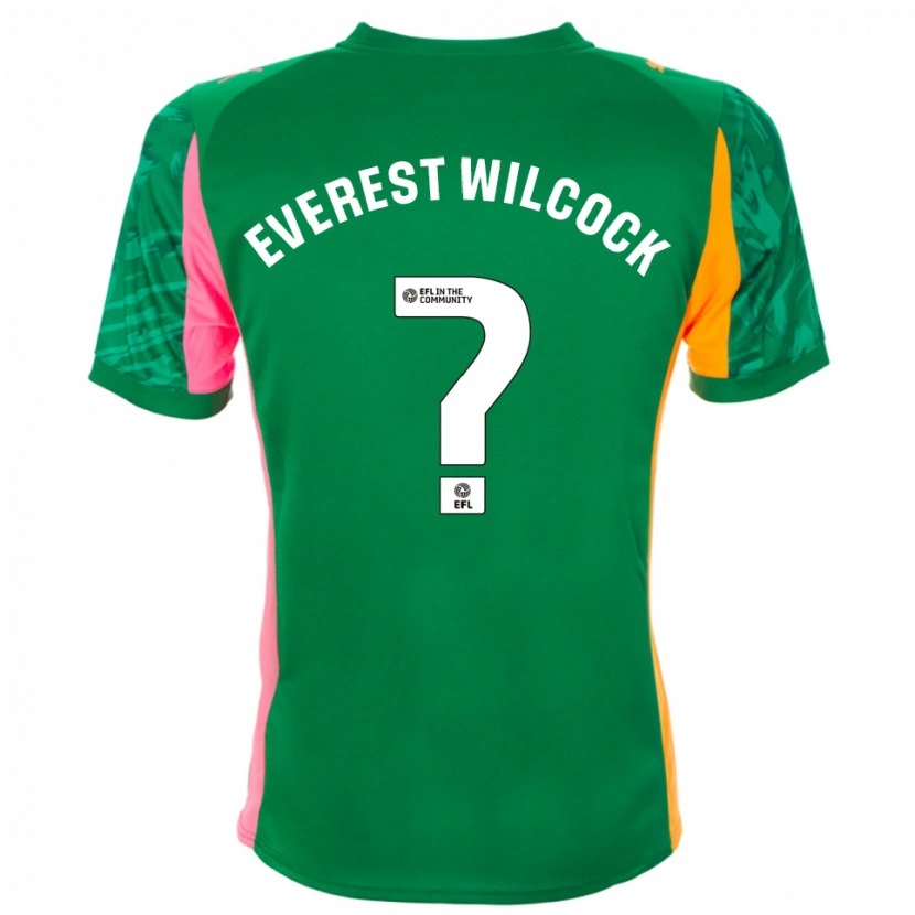 Danxen Enfant Tom Everest Wilcock #0 Maillot de Gardien Orange Vert Rose 2025/26 T-shirt