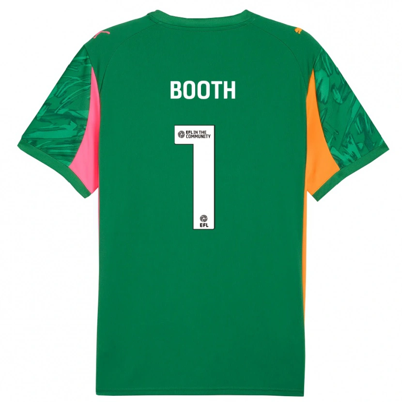 Danxen Enfant Tom Booth #1 Maillot de Gardien Orange Vert Rose 2025/26 T-shirt