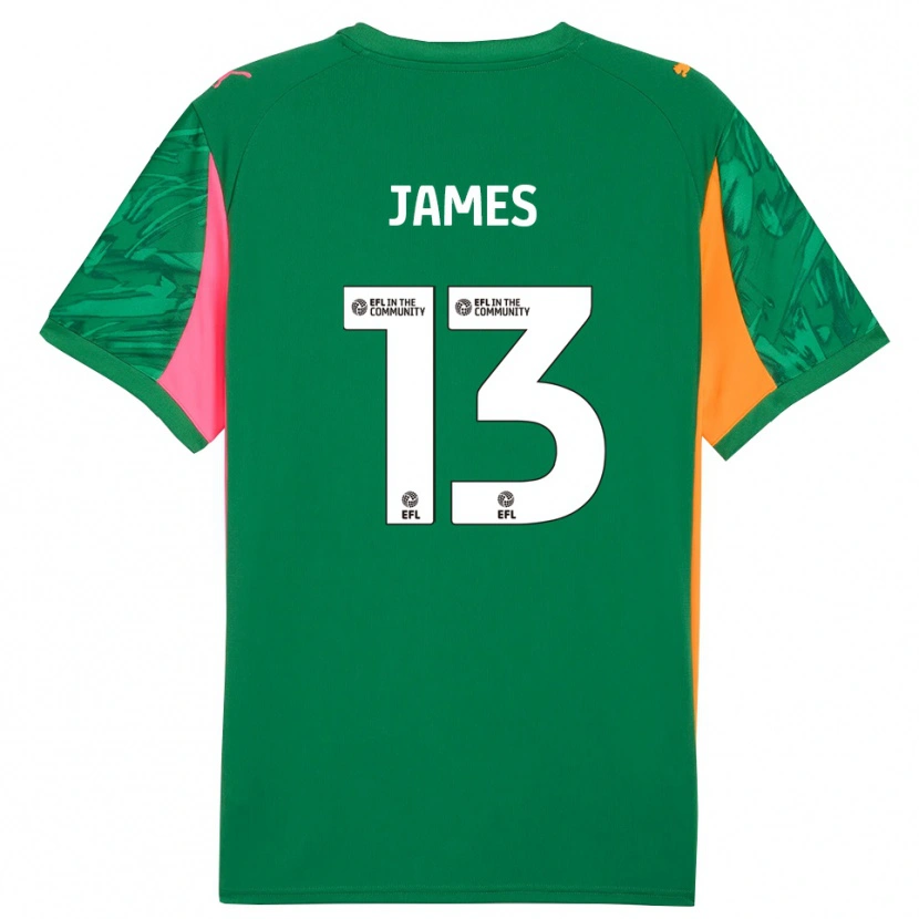 Danxen Enfant Dominic James #13 Maillot de Gardien Orange Vert Rose 2025/26 T-shirt
