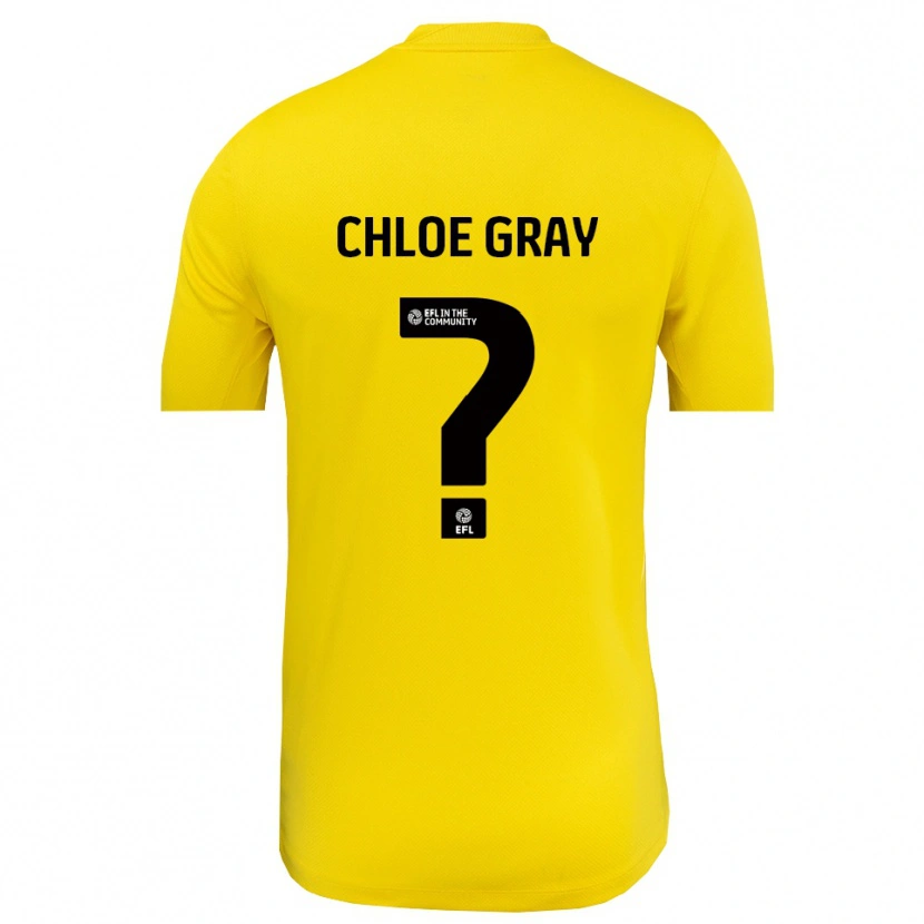 Danxen Enfant Chloe Gray #0 Maillot de Gardien Noir Jaune 2025/26 T-shirt