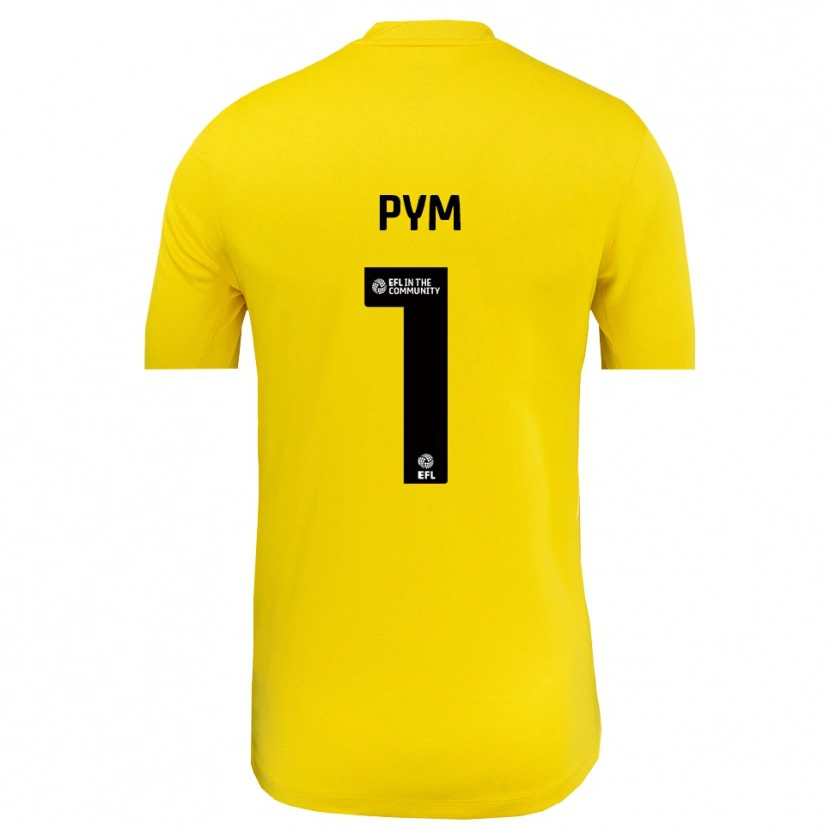Danxen Enfant Christy Pym #1 Maillot de Gardien Noir Jaune 2025/26 T-shirt