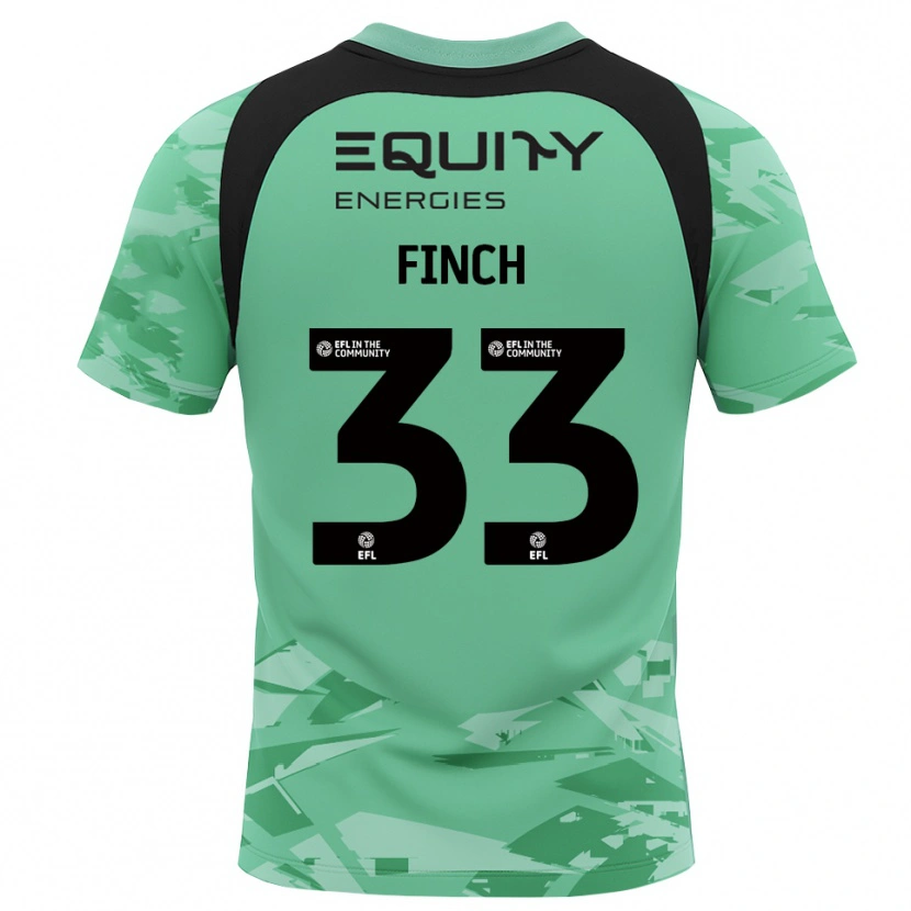 Danxen Enfant Tom Finch #33 Maillot de Gardien Gris Foncé Vert Clair 2025/26 T-shirt