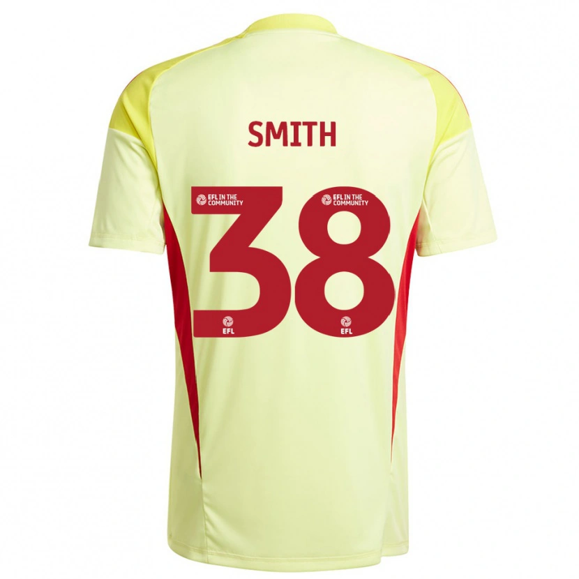 Danxen Enfant Sam Smith #38 Maillot de Gardien Jaune Pâle 2025/26 T-shirt