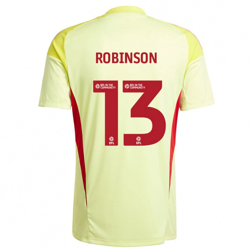 Danxen Enfant Anton Robinson #13 Maillot de Gardien Jaune Pâle 2025/26 T-shirt